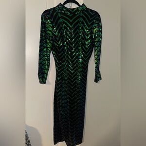 Green Sequin Dress